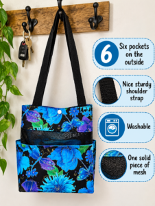 Handbag Floral with Dragonflies